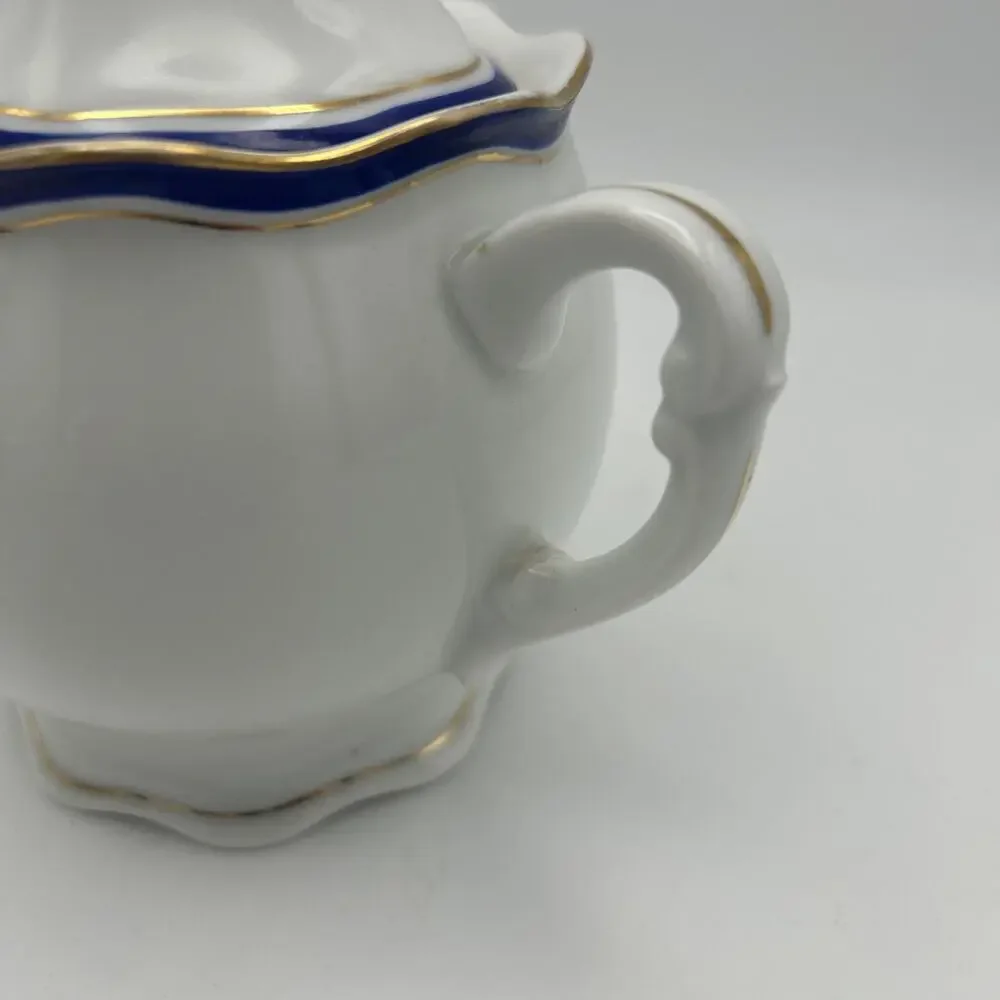 Pirkenhammer Sugar Bowl. From Czechoslovakia. Porcelain.